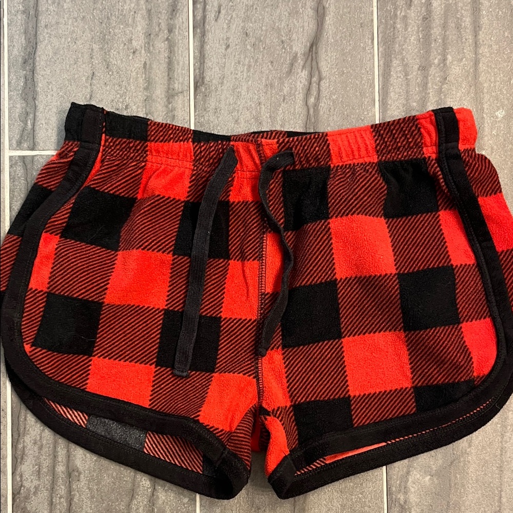 Aeropostale Red and Black Checkered Shorts